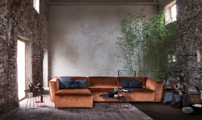Alf da fre italiski minksti baldai kampine sofa ladigue
