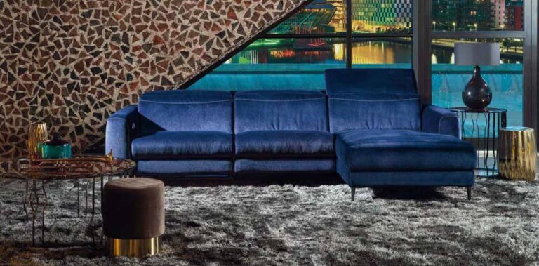 Capriccio kampine sofa kler minksti baldai