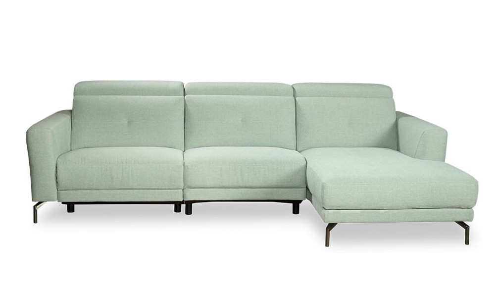 Kler mėtų žalumo spalvos kampinė sofa Riposta