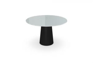 italiski baldai stiklinis apvalus valgomojo stalas sovet totem TEB1