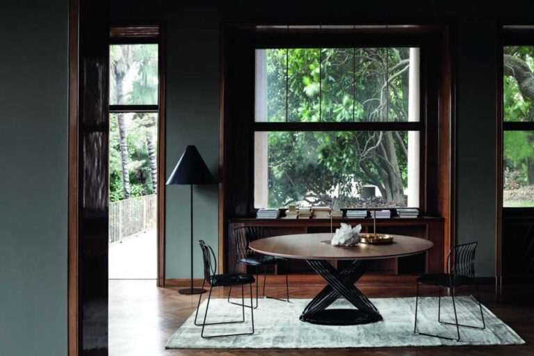 italiski valgomojo baldai fusion round stalas