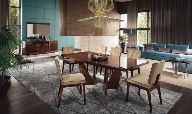 Alf italia itališki valgomojo ir svetainės baldai Bellagio stalas ir kėdė (2)