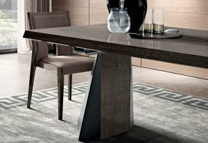Camelgroup italiski baldai valgomojo komplektas ELITE Day Platinum stalas ir kėdė (1)