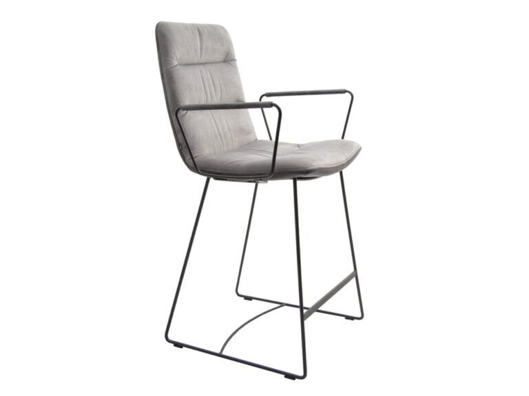 Vokiški baldai baro kėdė arva-light-stool pilka (1) moderni