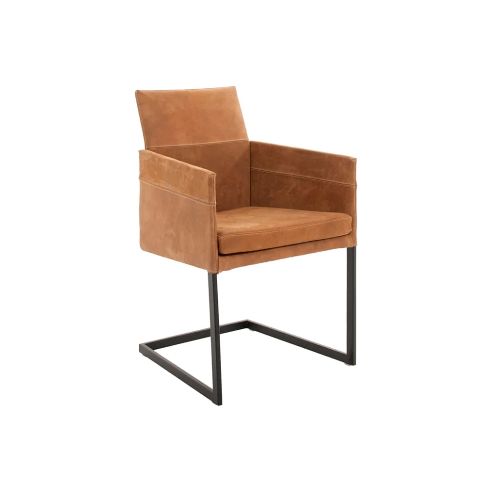 Vokiški baldai kėdė TEXAS-FLAT-Leather-KFF (5) moderni