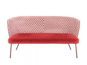 Vokiški baldai sofa raudona KFF Gaia line lounge (2)