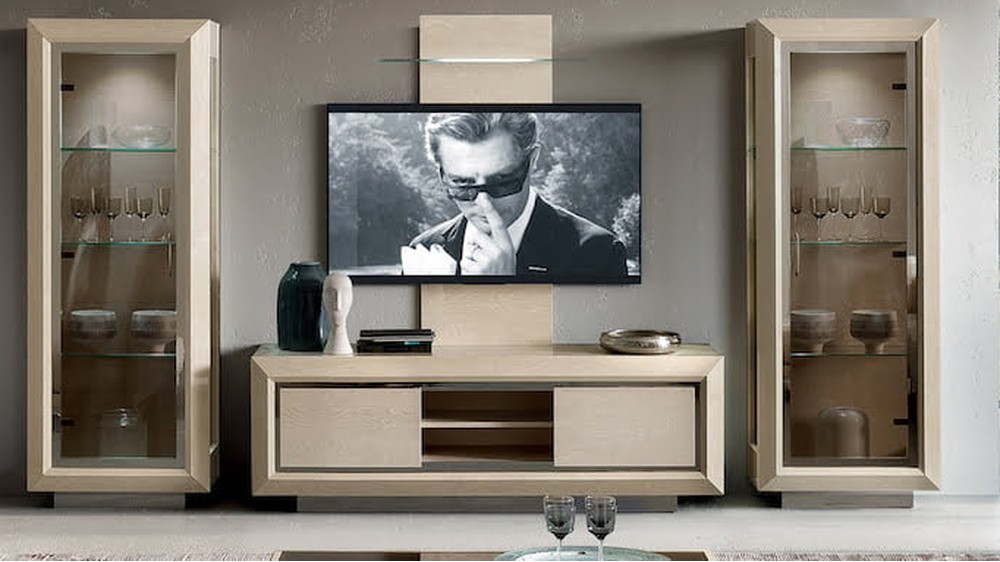 TV spintelė Elite Day su dekoratyviais pakabinamais šviestuvais, CAMELGROUP