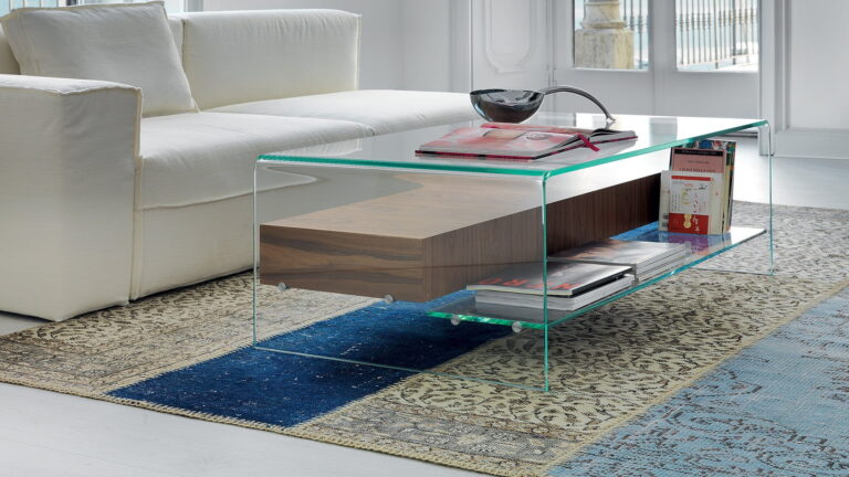 Žurnalinis staliukas Sovet Bridge su lentyna modernus