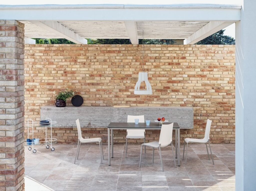 Baro stalas Moon Low Outdoor modernus