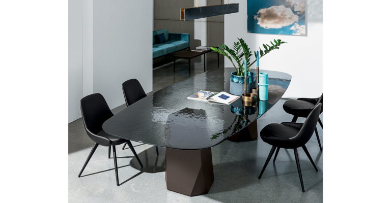 Valgomojo modernus stalas Sovet Deod two bases 2