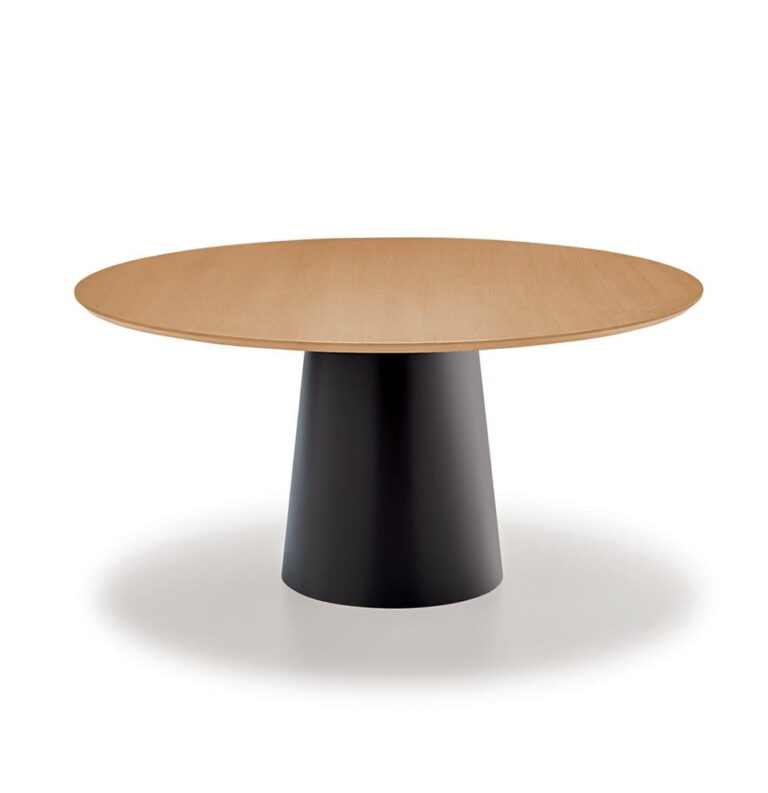 Baro stalas Sovet Totem Wood medinis apvalus