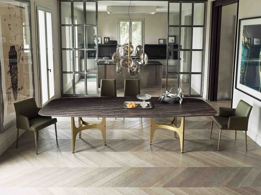 Valgomojo modernus itališkas stalas bontempi Universe XXL (7)