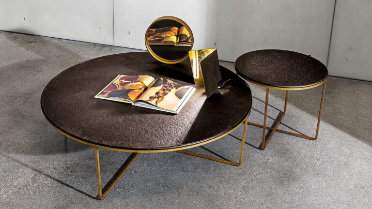 Žurnalinis staliukas Sovet Piktor modernus apvalus