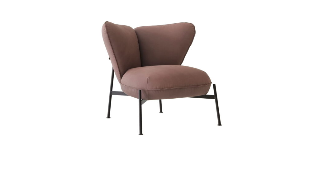 Fotelis Cierre1972 Gina modernus, itališkas