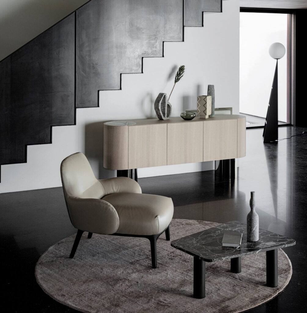 Woody 2023 fotelis (2) modernus, itališki baldai