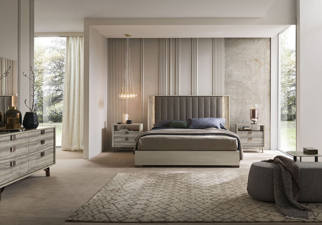 Alf Italia itališki baldai moderni miegamojo lova Jupiter