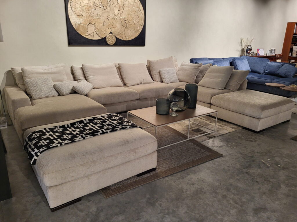 Modernus kampas Olta Avant minkštas pilkas (3) ekspozicija