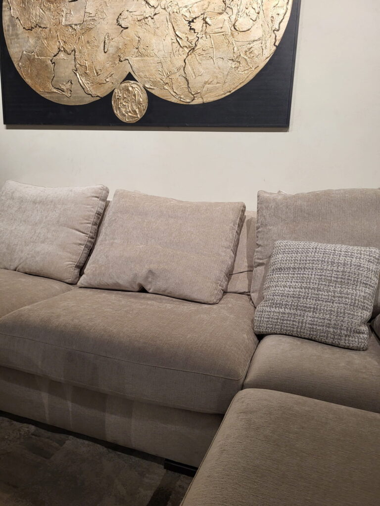 Modernus kampas Olta Avant minkštas pilkas (8) ekspozicija