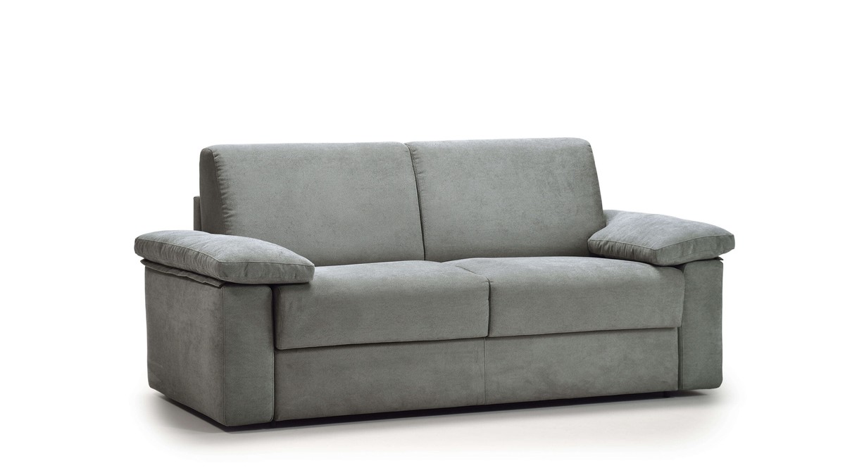 Pilkai žalia sofa Badaboom Soft minkštais porankiais, FAMILY BEDDING