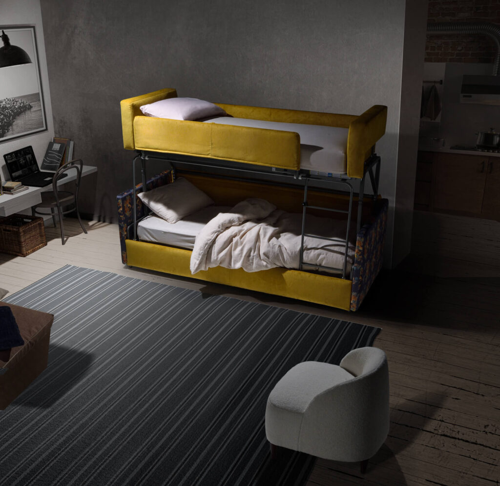 Dviaukštė itališka sofa lova You&Me Family Bedding moderni (2)