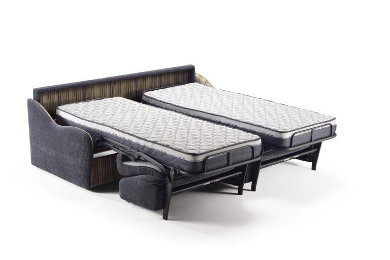 Moderni sofa lova Wave itališka Family Bedding (3) su miegamo mechanizmu išskleista