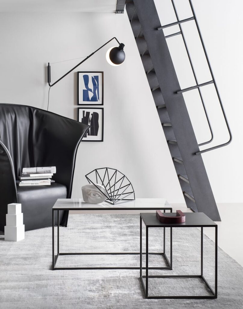 Itališkas kavos staliukas Team modernus Novamobili