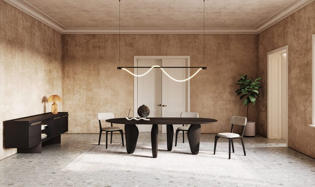 Al2 stalas modernus valgomojo Echo C