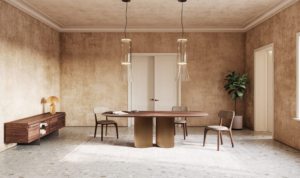 Stalas Dakry Art modernus valgomojo Al2