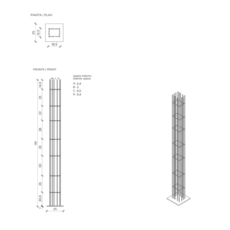 MOGG METRICA TOWER knygų lentyna 2