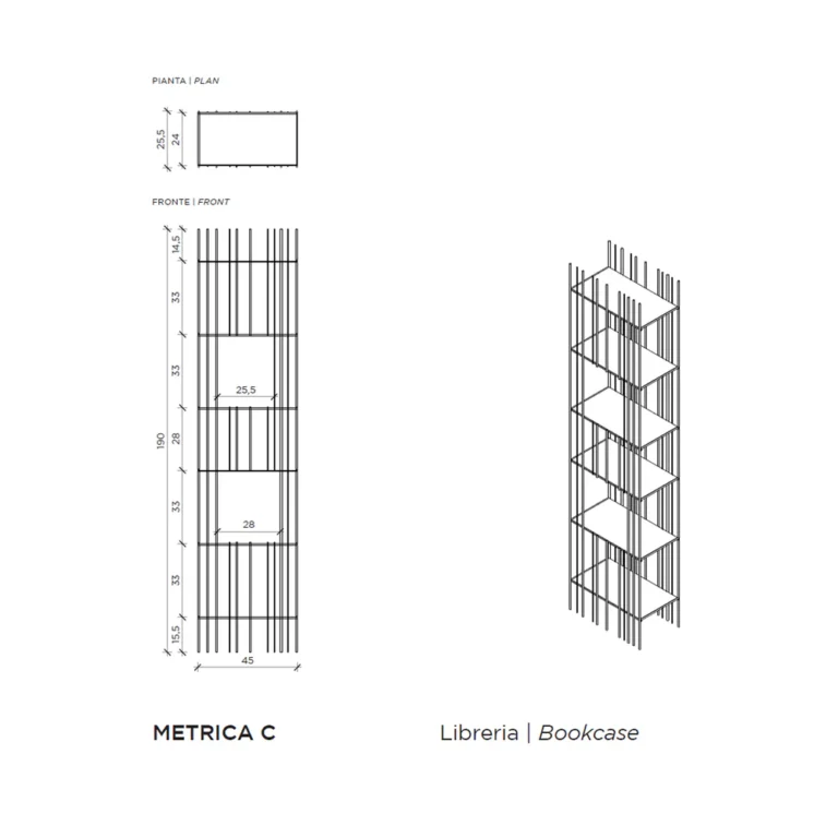 MOGG METRICA knygų lentyna 20
