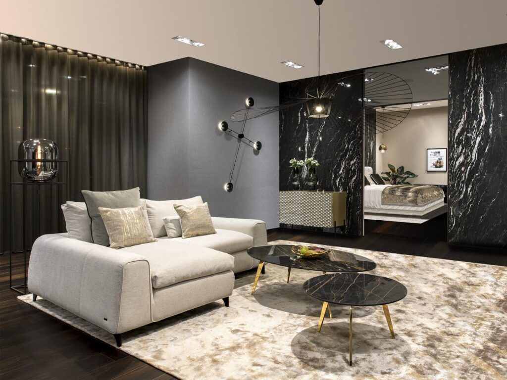 Idillio sofa kampinė moderni Kler