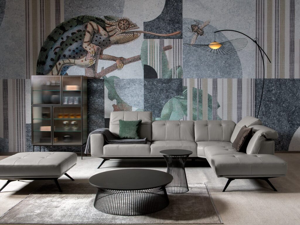 Kler moderni kampinė sofa Verdi