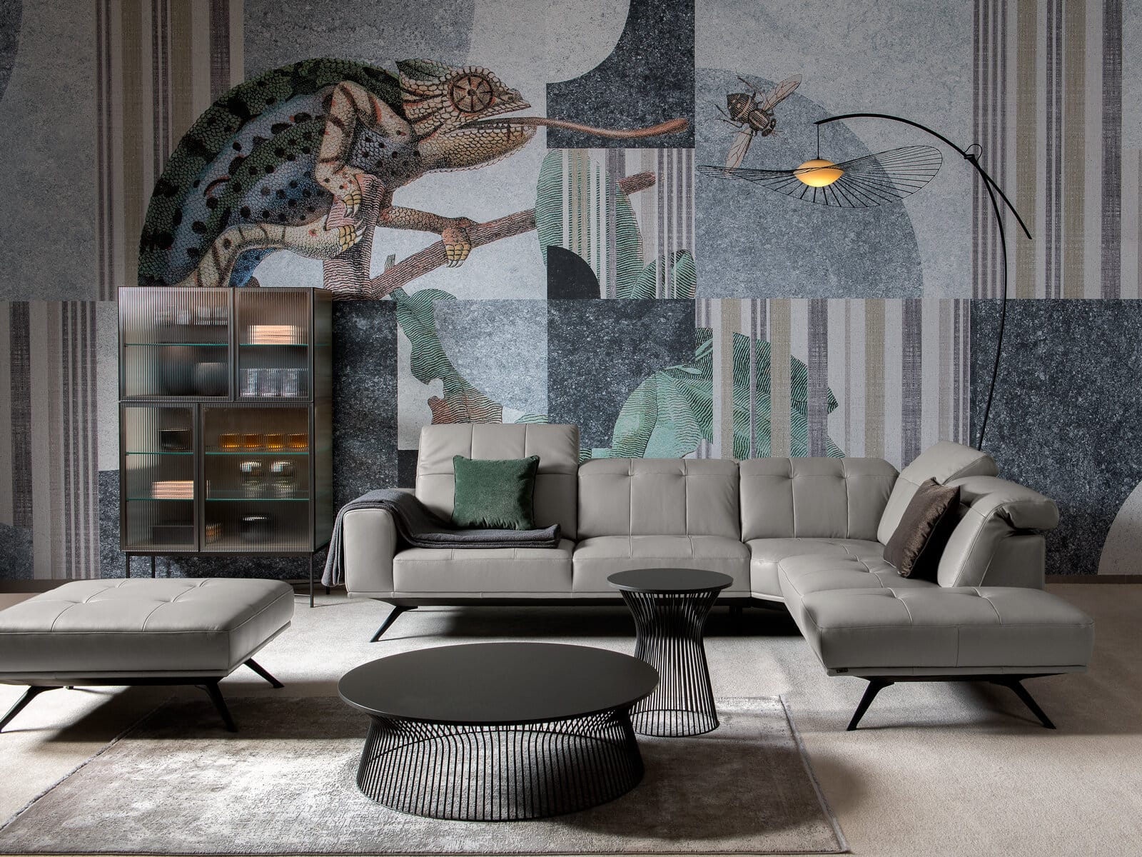 Kler moderni kampinė sofa Verdi