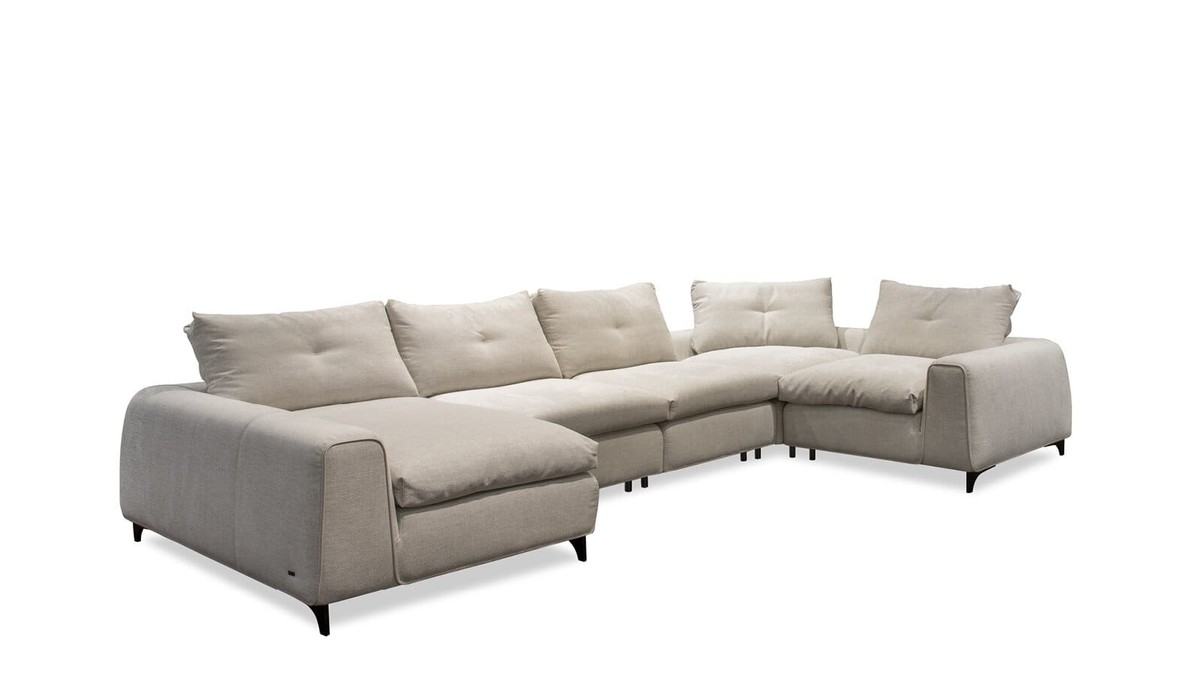 Kler kreminė U formos modulinė sofa Idillio