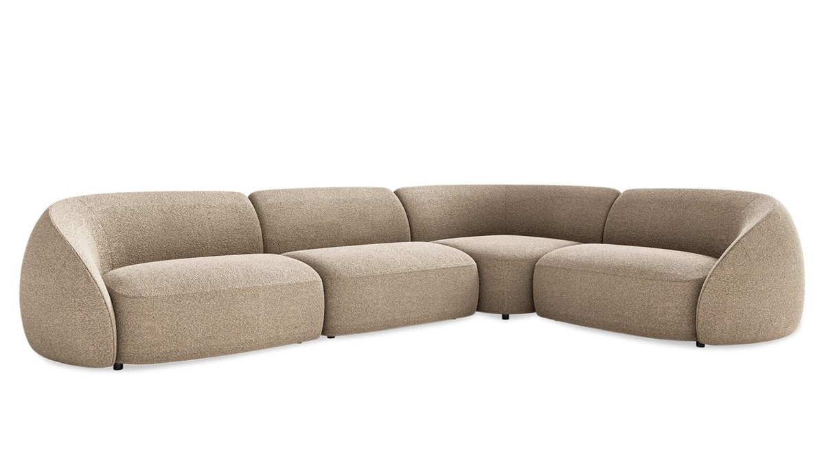 Kler ilga smėlio spalvos modulinė sofa Emotion