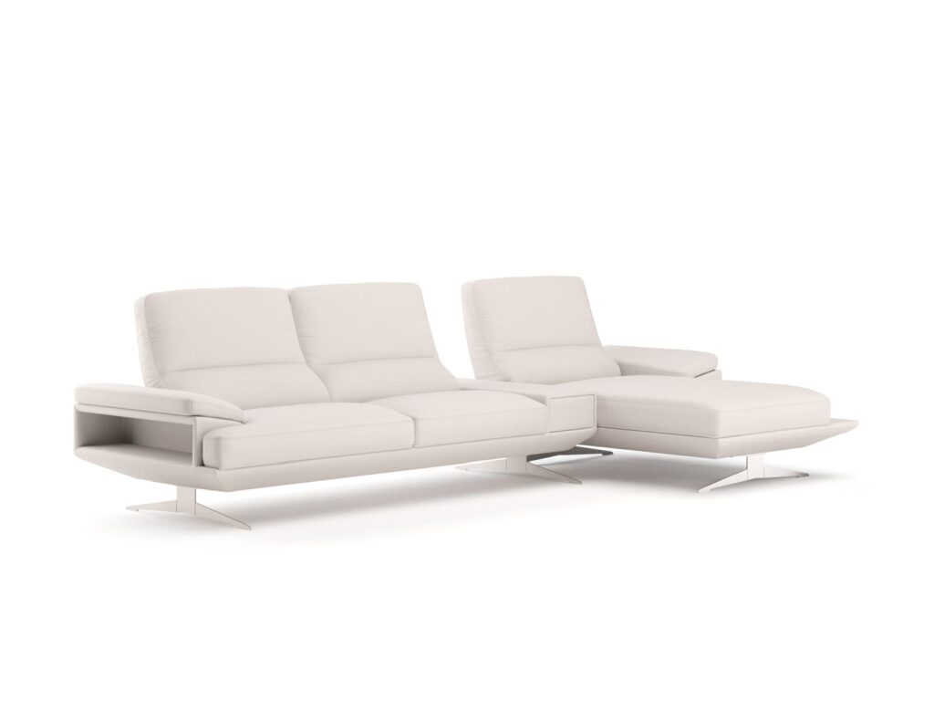 Minkštas Soprano Kler svetainės modernus baltas kampas