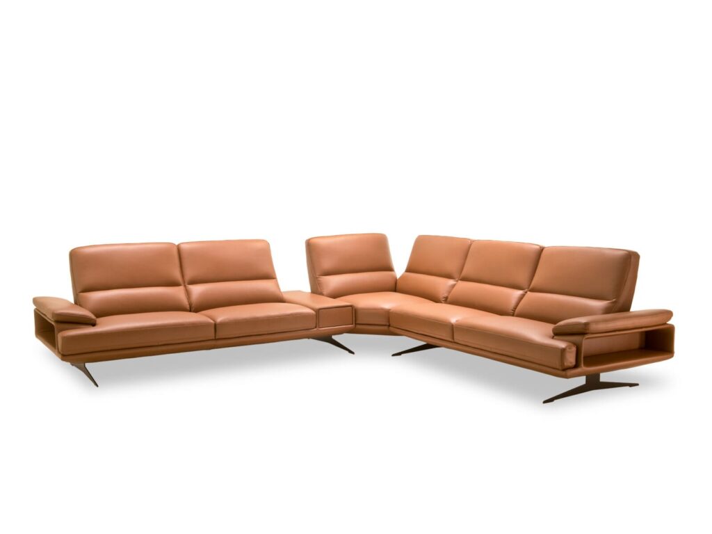 Kler Soprano minkštas kampas – modernus dizainas iš priekio