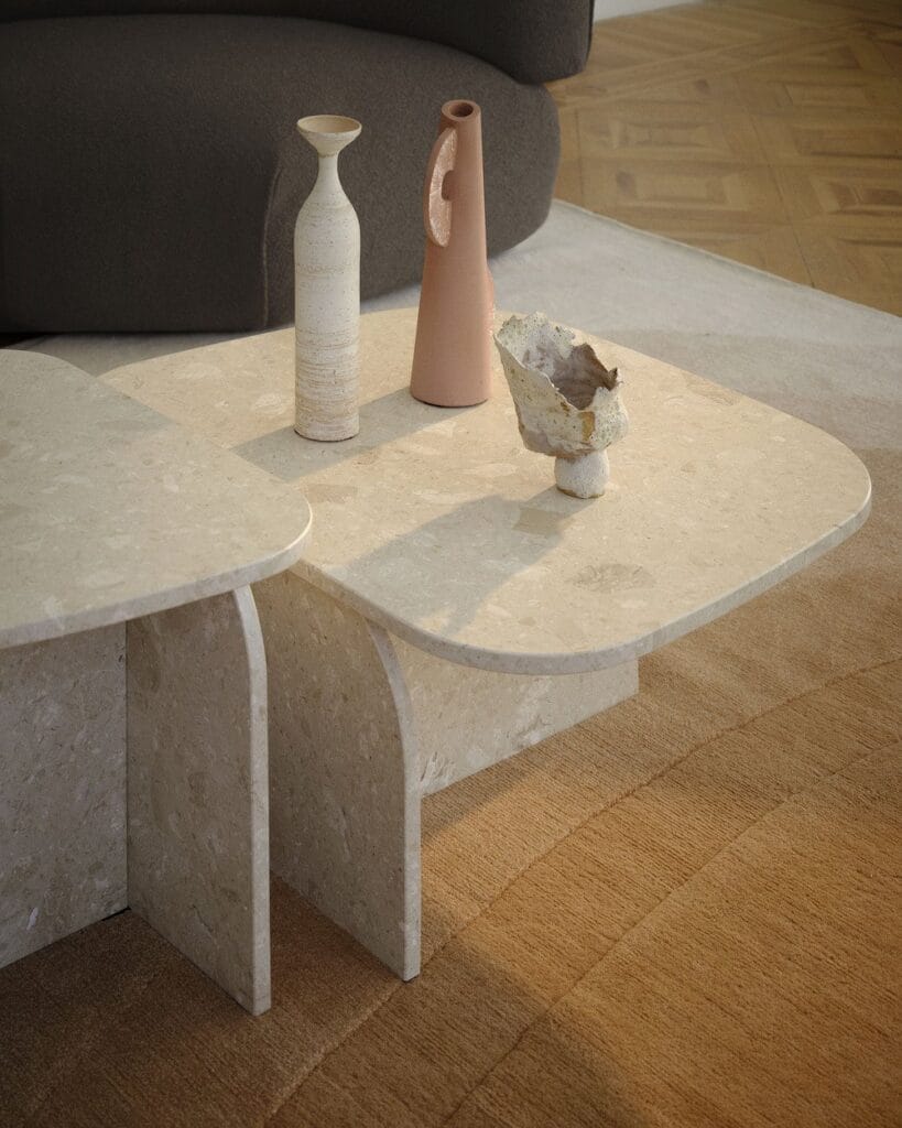 PHILIA LARGE modernus kavos ir žurnalinis staliukas marmuro, akmens (2)