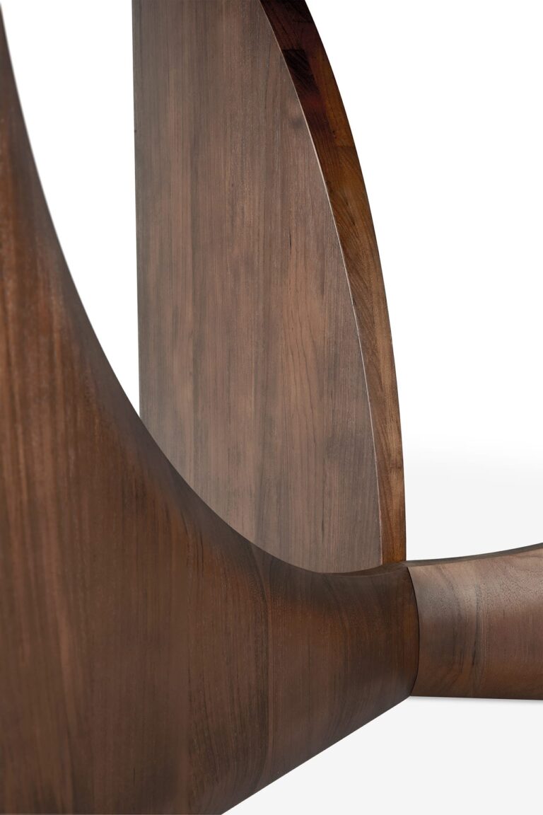 10513 Medinis apvalus Itališkas Valgomojo stalas Geometric 150cm ilgio (21)