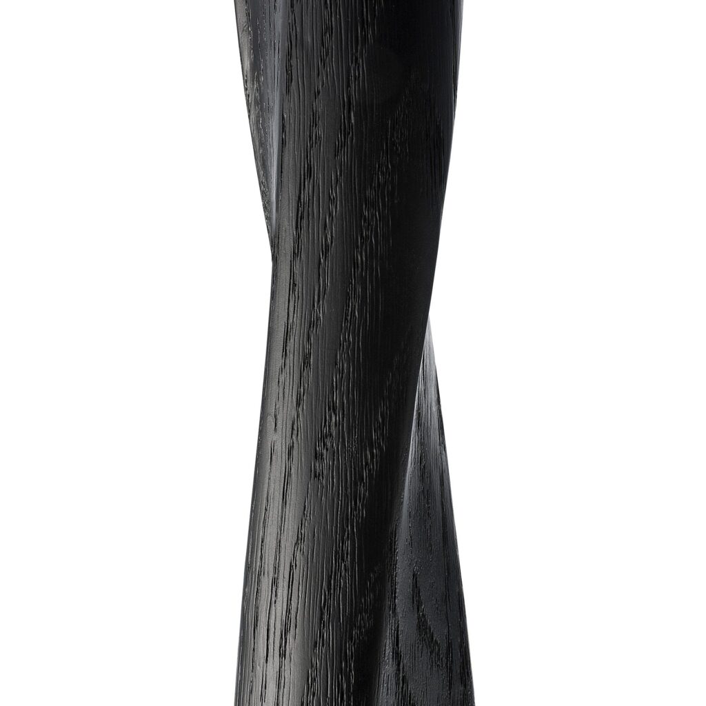 50011 Itališkas Modernus Valgomojo stalas Torsion medinis juodas plotis 70 cm (17)