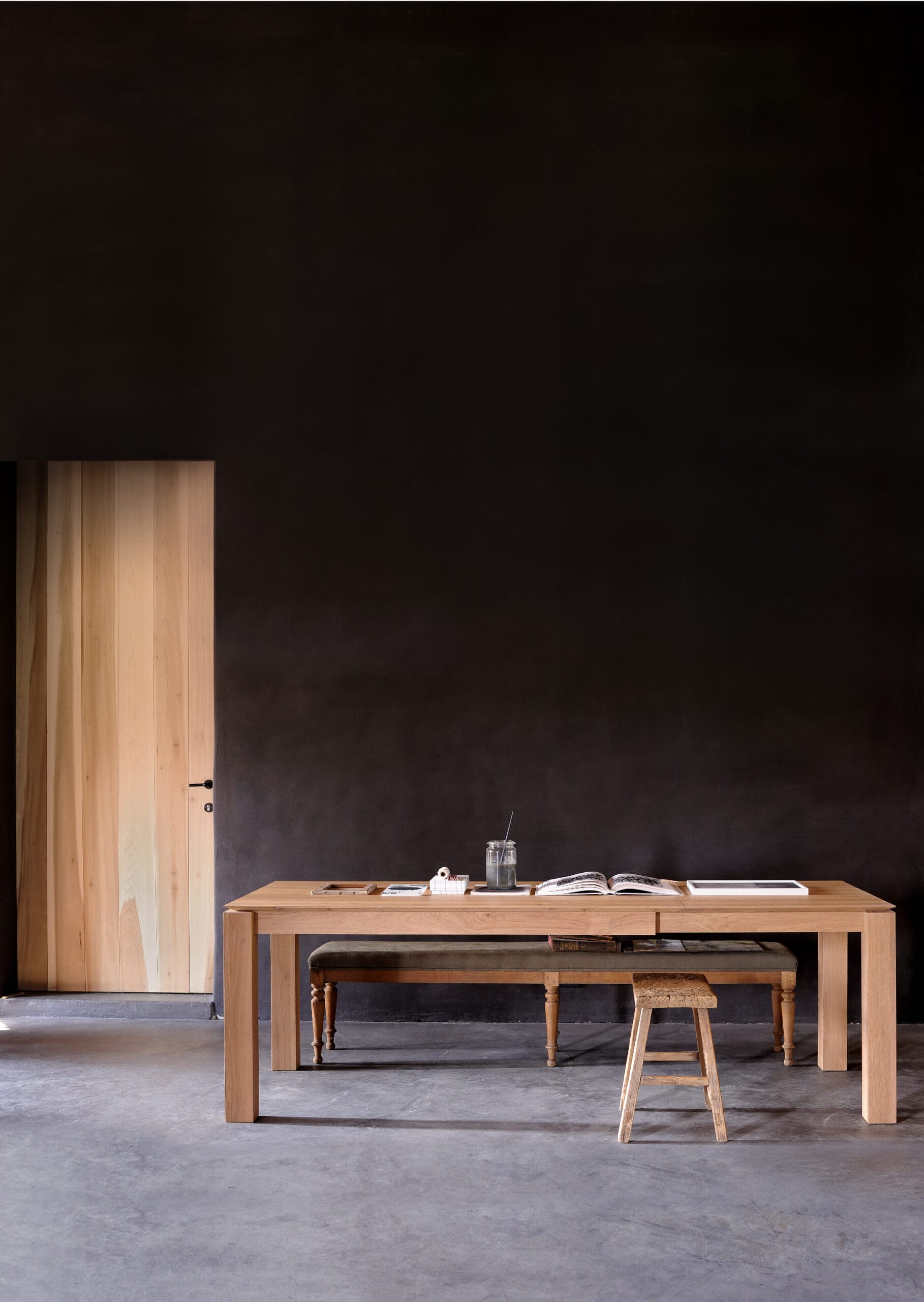 51943 Medinis išskleidžiamas Valgomojo stalas Slice (1)