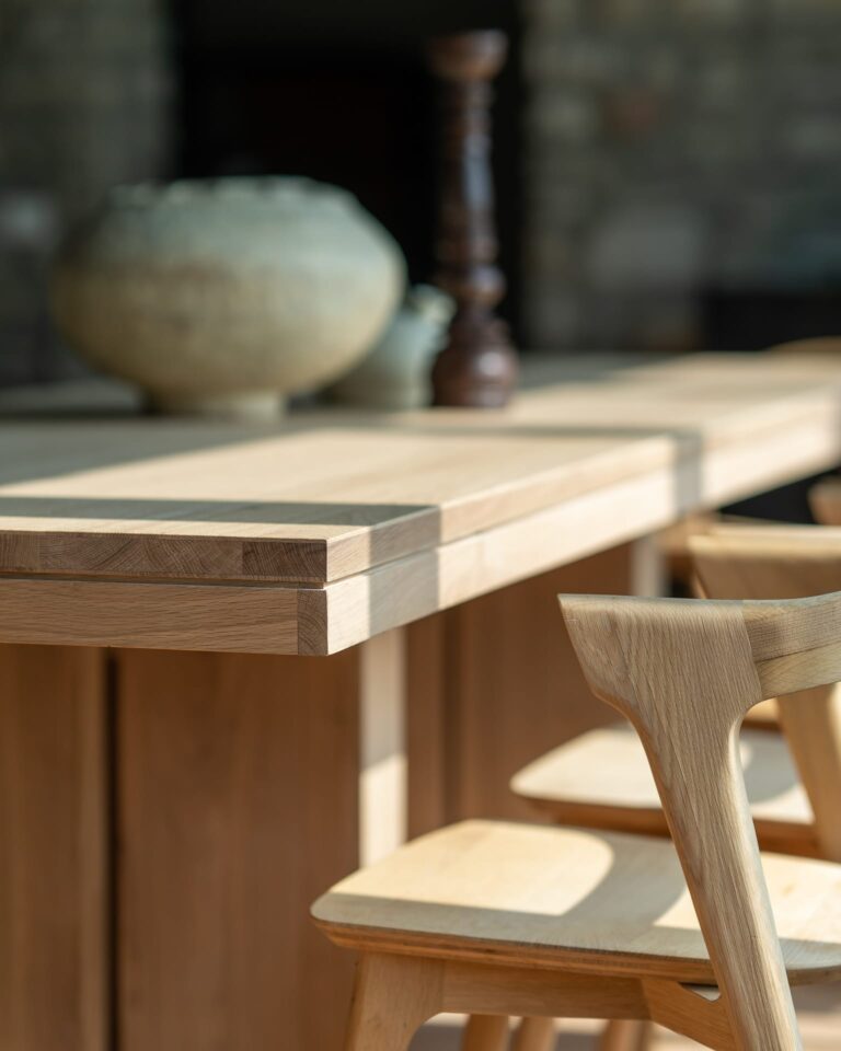 52066 Itališkas medinis išskleidžiamas Valgomojo stalas Double ilgis 200 cm (4)