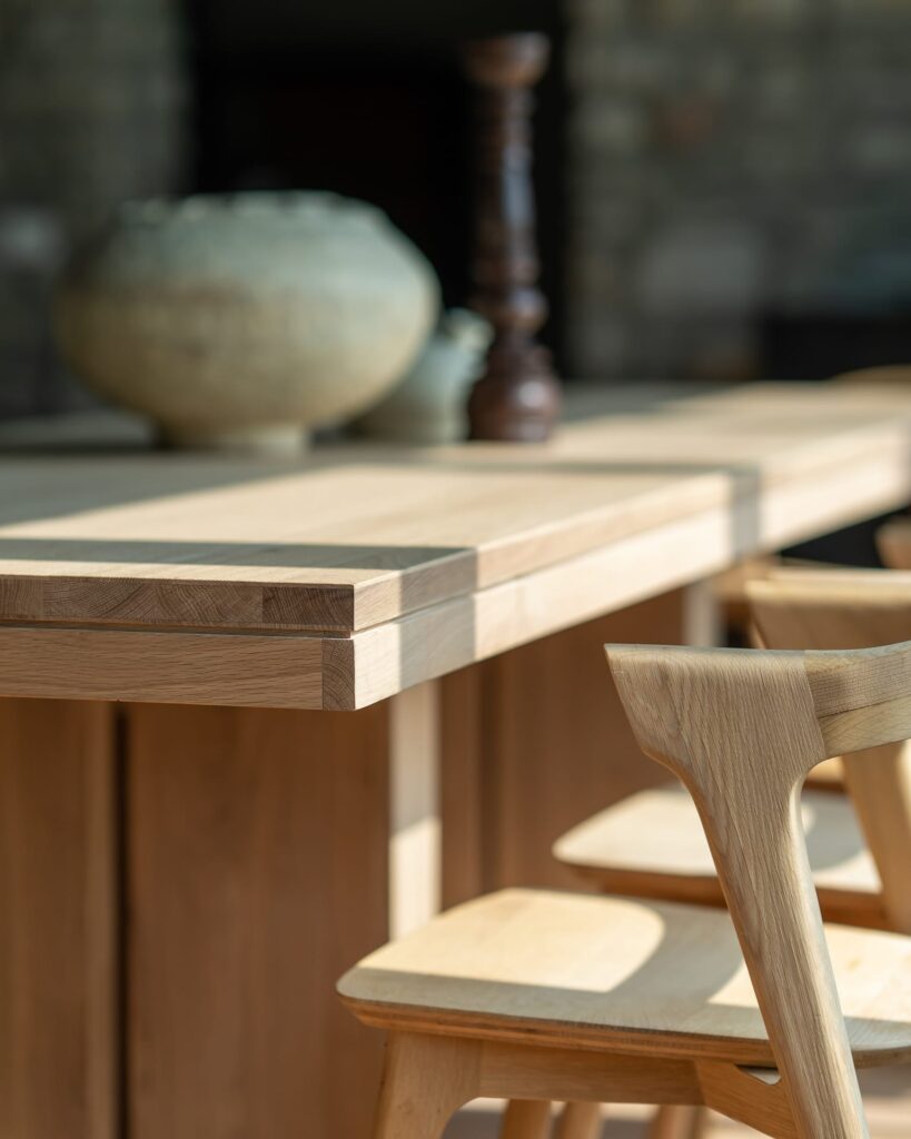 52066 Itališkas medinis išskleidžiamas Valgomojo stalas Double ilgis 200 cm (4)