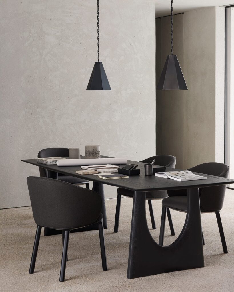 53058 Medinis Itališkas Valgomojo stalas Geometric ilgis 220 cm plotis 100 cm (5)