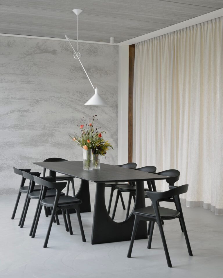 55014 Medinis juodas Valgomojo stalas Geometric ilgis 250 cm plotis 100 cm (18)