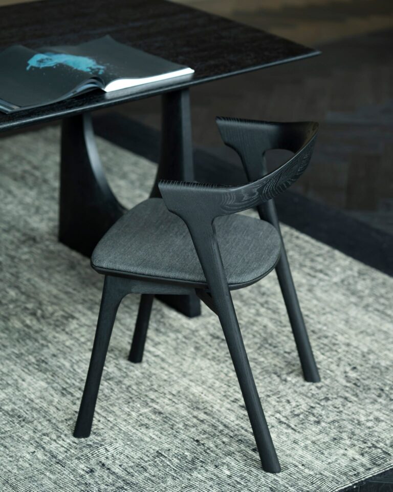 55014 Medinis juodas Valgomojo stalas Geometric ilgis 250 cm plotis 100 cm (2)