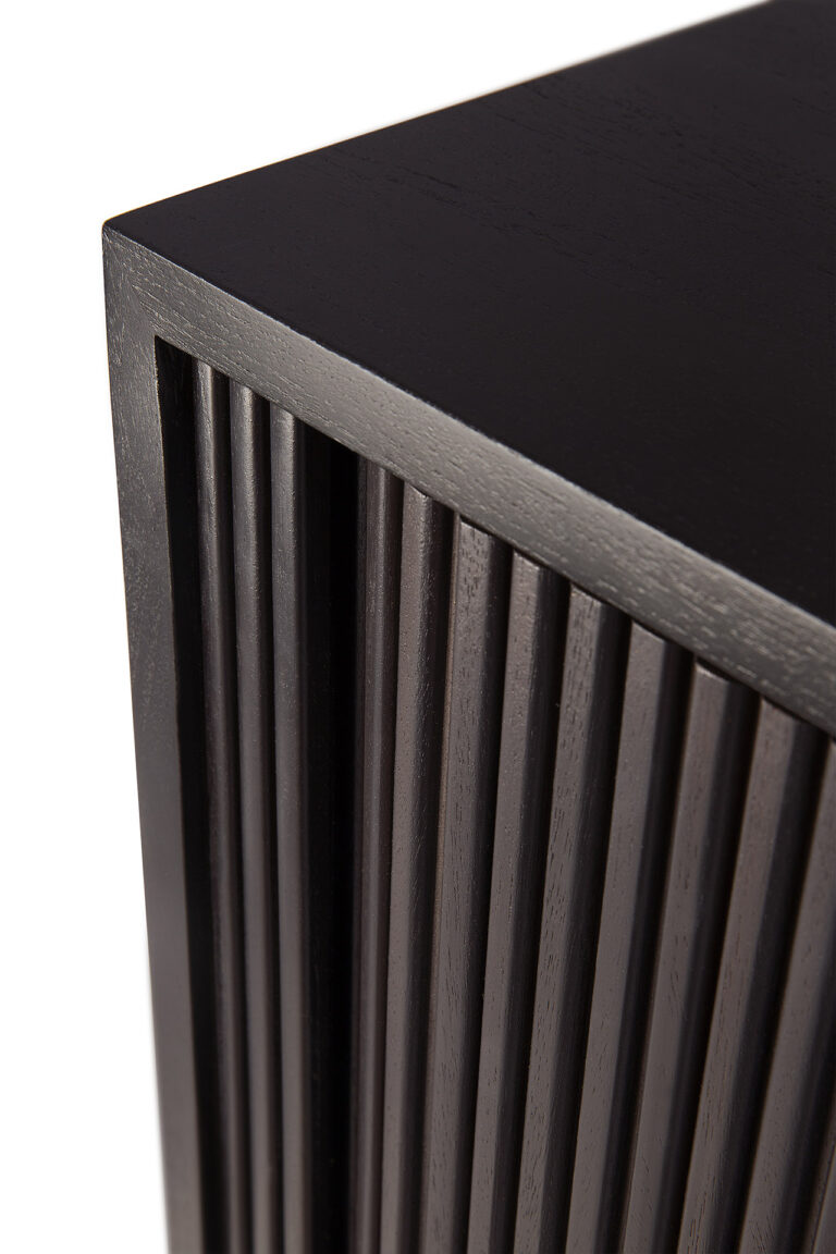 10052 Svetainės komoda Roller Max 168x45x80h cm juoda komoda prabangi (14)