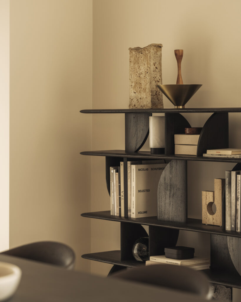 10496 Lentyna Geometric 210x35x130h cm tamsaus medžio skandinaviško ir japandi stiliaus (5)