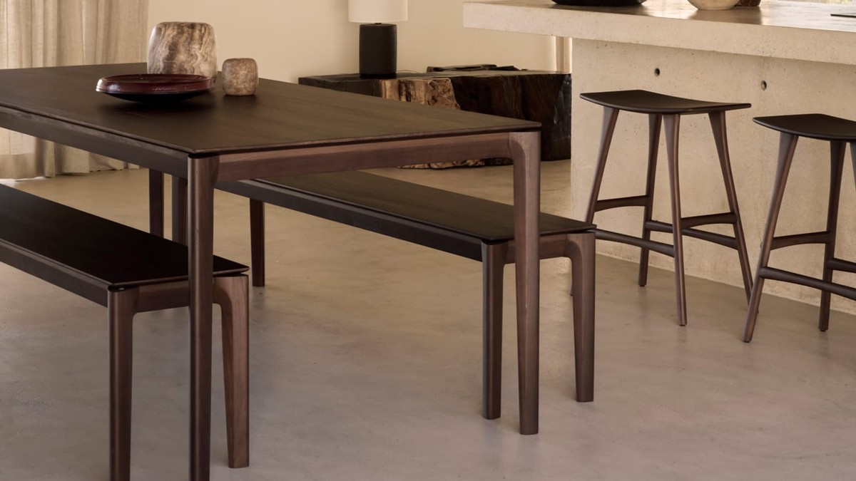 Valgomojo stalas Bok Teak Brown