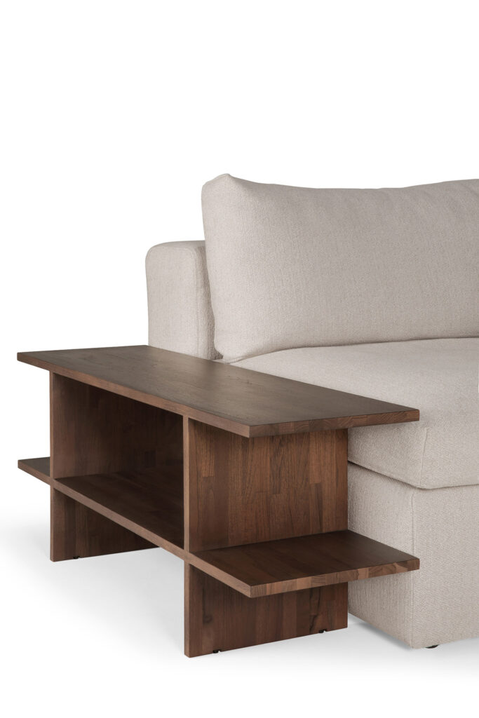 10789 Šoninis staliukas Kabuki 103x30x40h cm tamsaus medžio japoniško ir skandinaviško stiliaus (1)